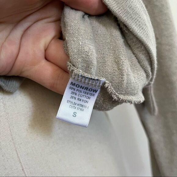 Monrow Lace Up Sweatshirt Small - Picture 7 of 7